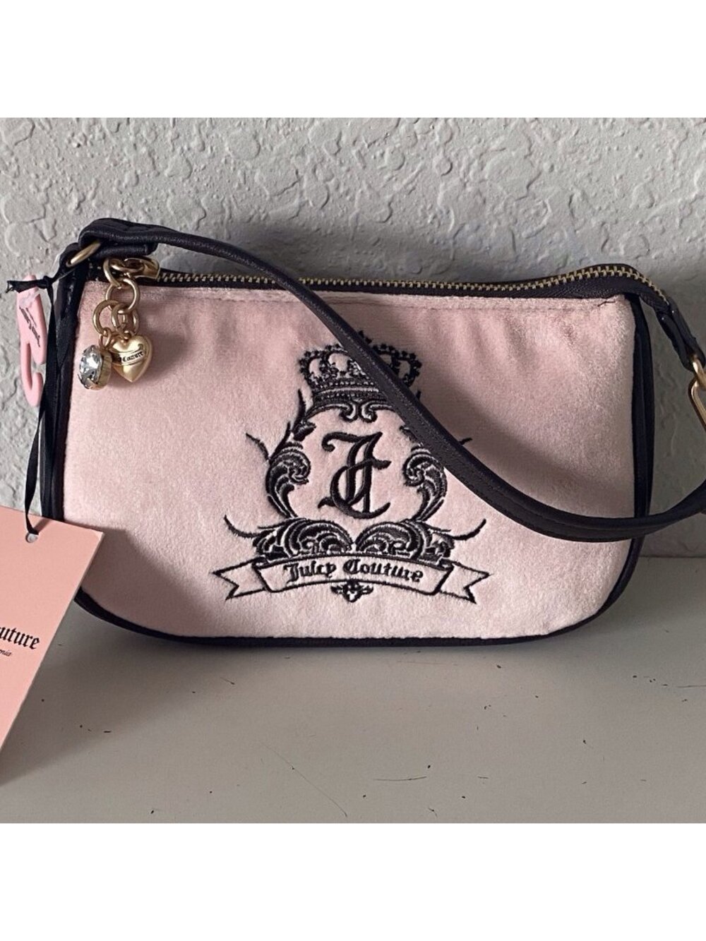 Juicy Couture Couture Need More Juicy Convertible Wristlet Pink Clay NEW